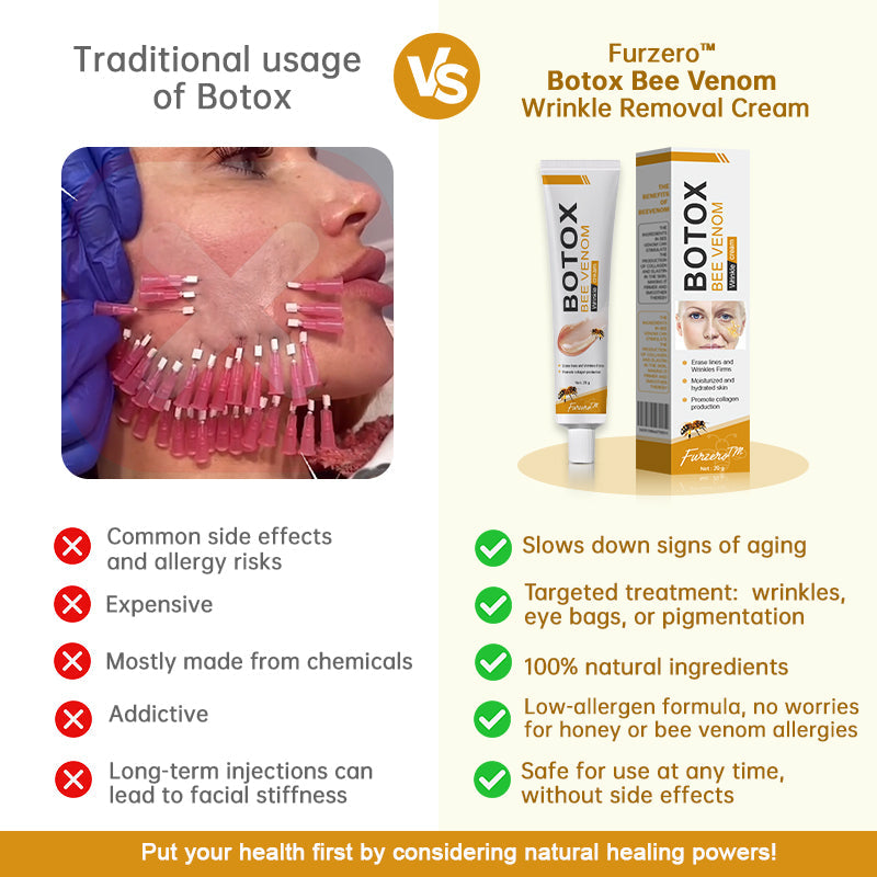 🍇Furzero™ Botox Bee Venom Wrinkle Removal Cream-Last Day Promotion 70% OFF